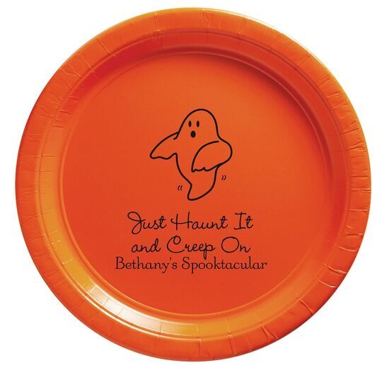 The Friendly Ghost Paper Plates